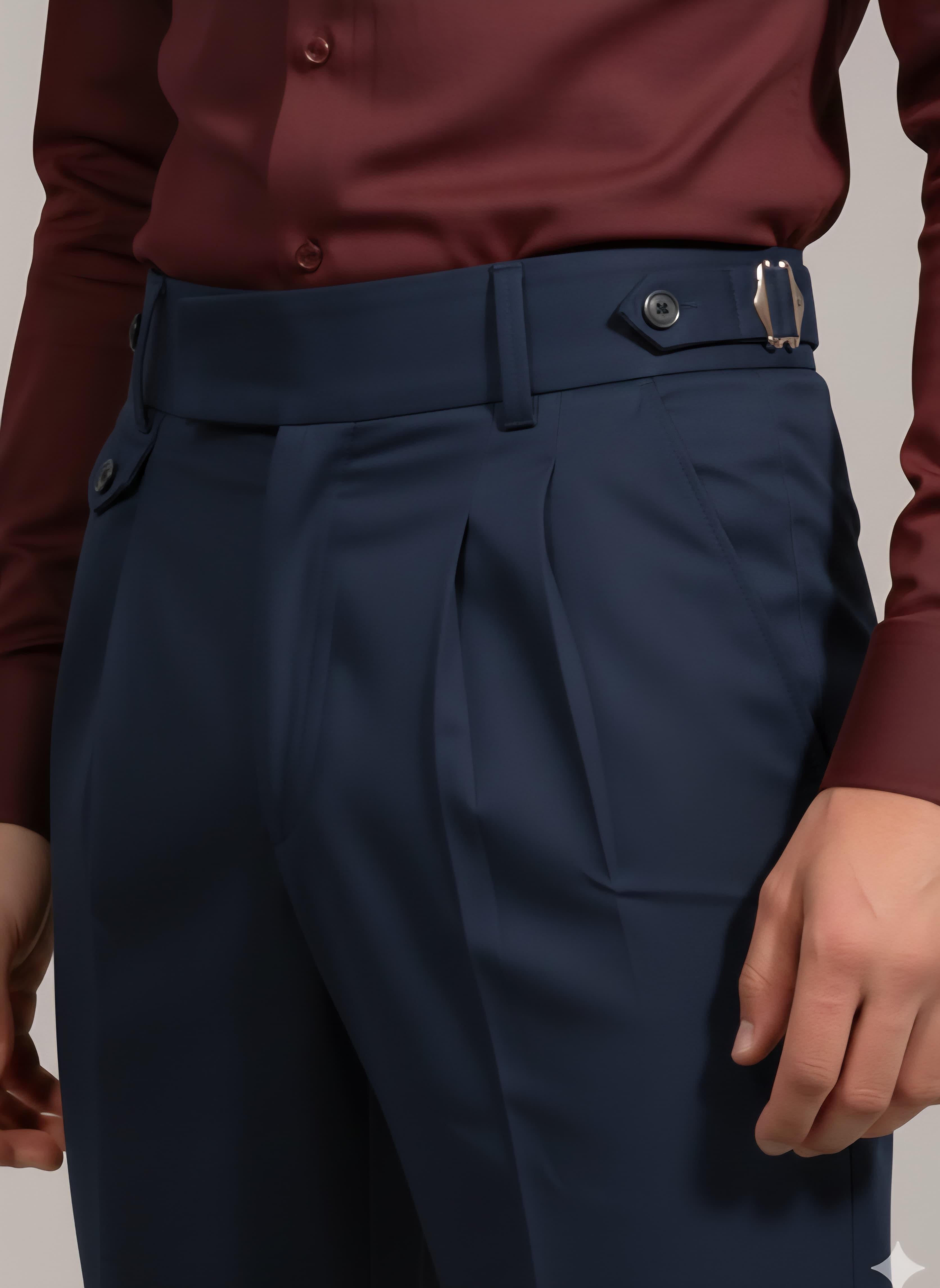 Modern Ivory Gurkha Pant pose 2