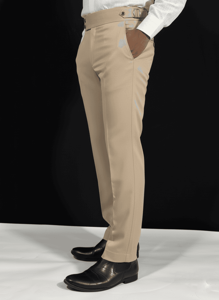 Classic Navy Tailored Gurkha pose 1