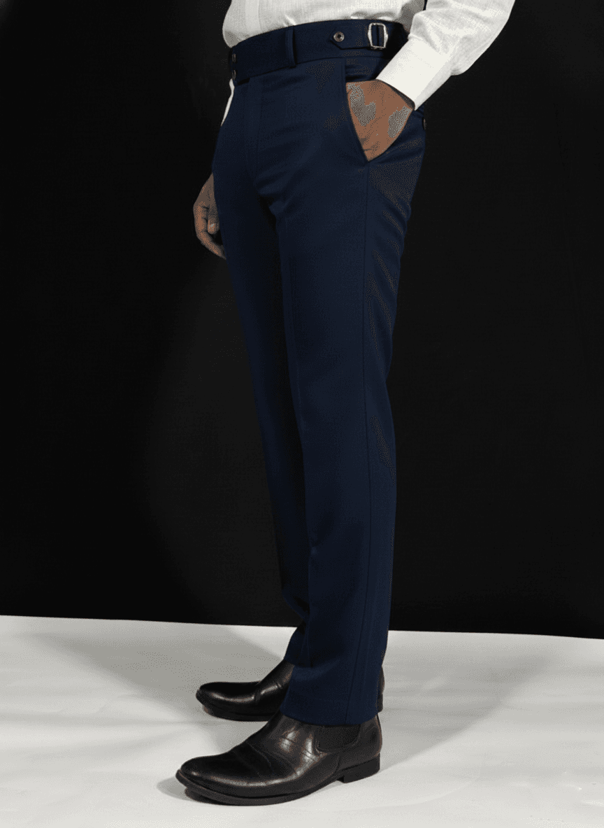 Classic Navy Tailored Gurkha pose 2